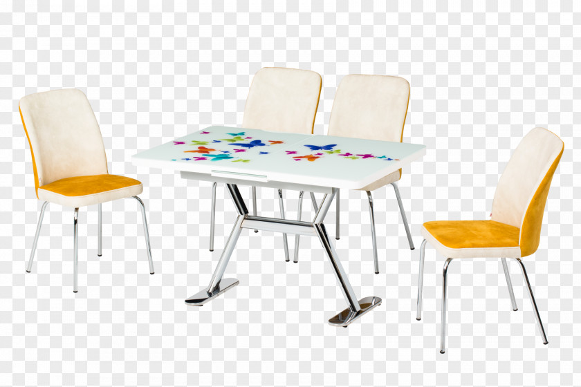Chair Table Kitchen 0 Yellow PNG