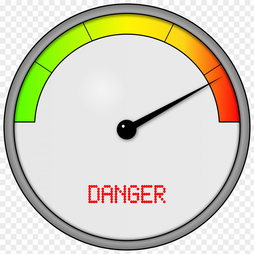 Danger Gauge Clip Art PNG