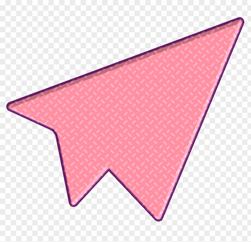 Peach Triangle Color Startups And New Business Icon Origami Paper Plane PNG