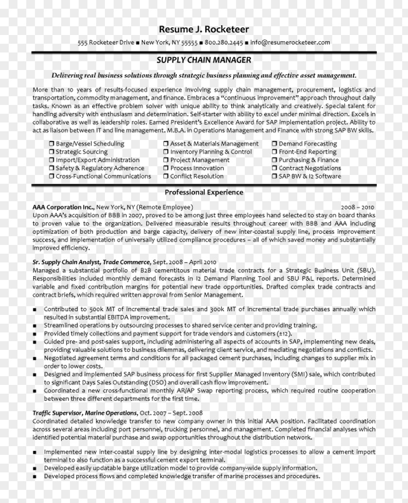 Résumé Purchasing Manager Curriculum Vitae Cover Letter Procurement PNG