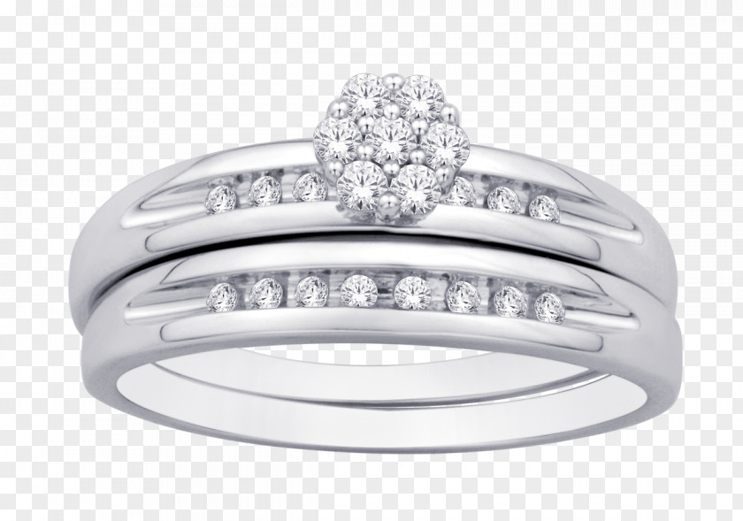 10k Gold Rings Women Wedding Ring 10K White 1/5 Ct.tw. Diamond Bridal Ring, Adult Unisex Silver Platinum PNG