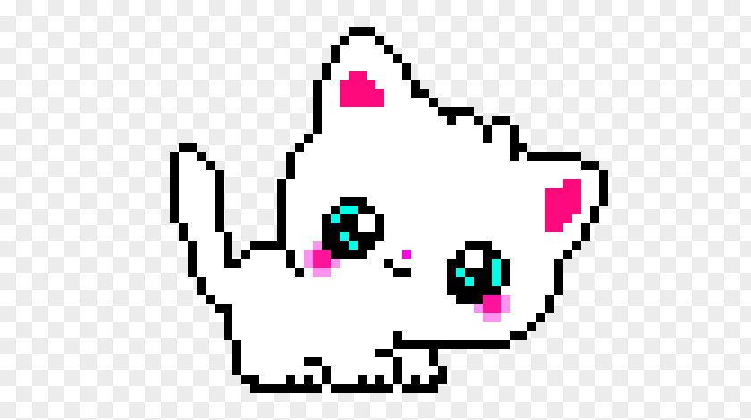 Cat Pixel Art Bead PNG