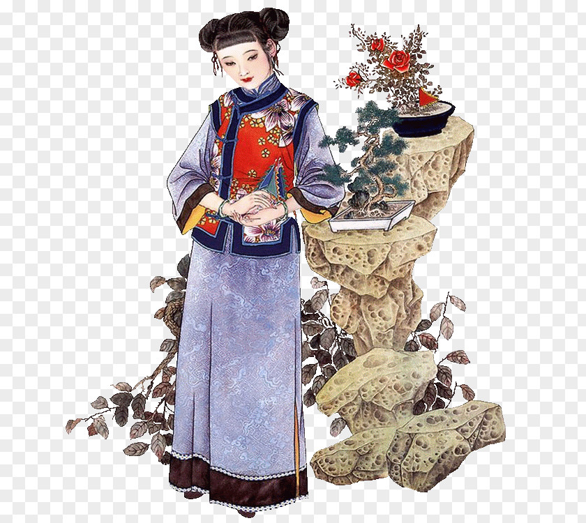 Geisha Drawing Costume Drama Diet PNG