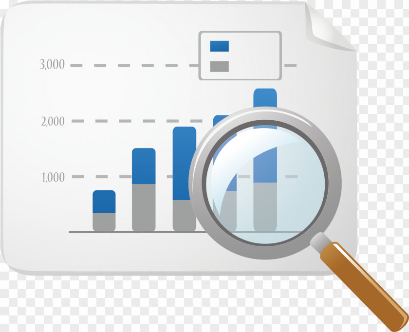 Magnifying Glass Vector Material Portfolio Analysis Business Market Company PNG