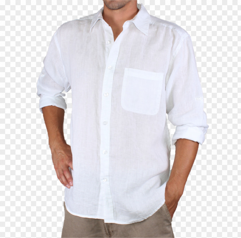 Men's Flat Material T-shirt Linen Sleeve Blouse PNG