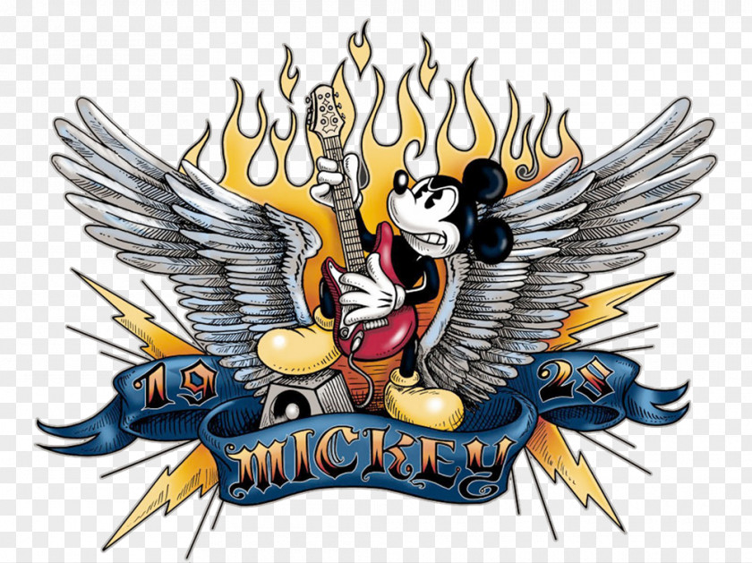 Mickey Mouse Minnie Electric Guitar Mandolin PNG