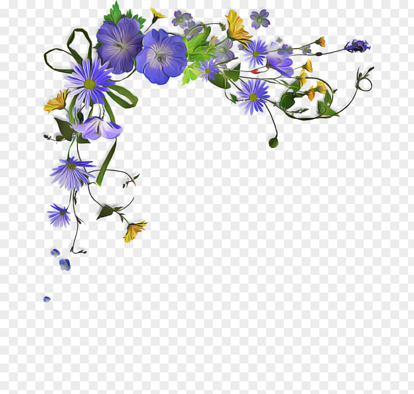 Bellflower Family Flowers Background PNG