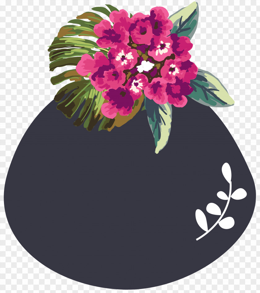 Decorative Flower Element Floral Design PNG