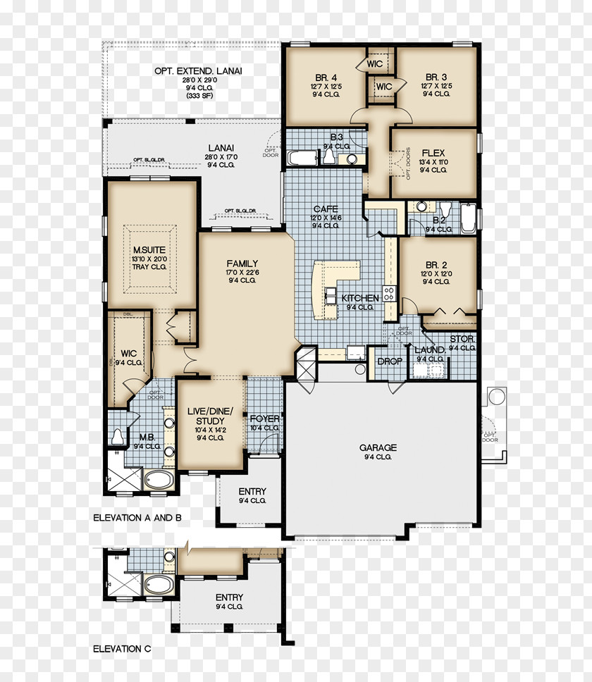 House Floor Plan St. Cloud PNG