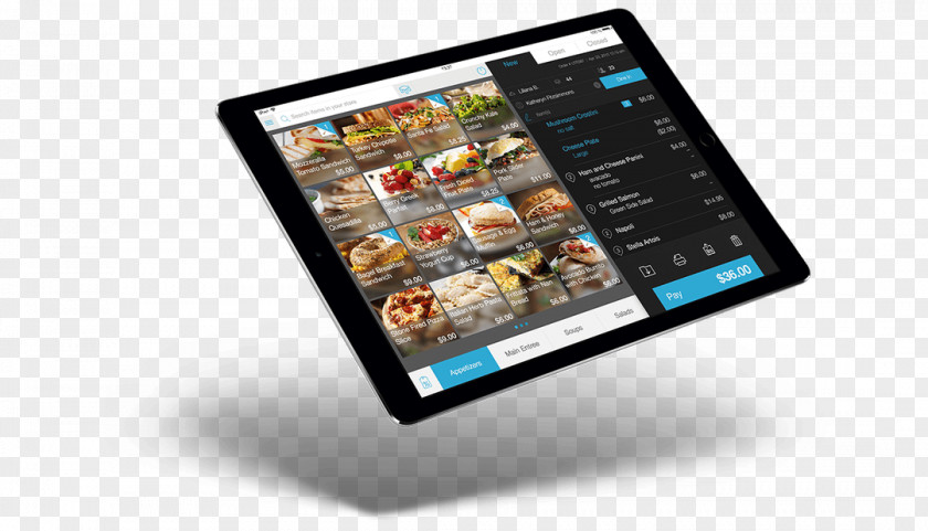 Restaurant Menu Analytics Smartphone Point Of Sale Credit Card Payment Terminal Handheld Devices PNG