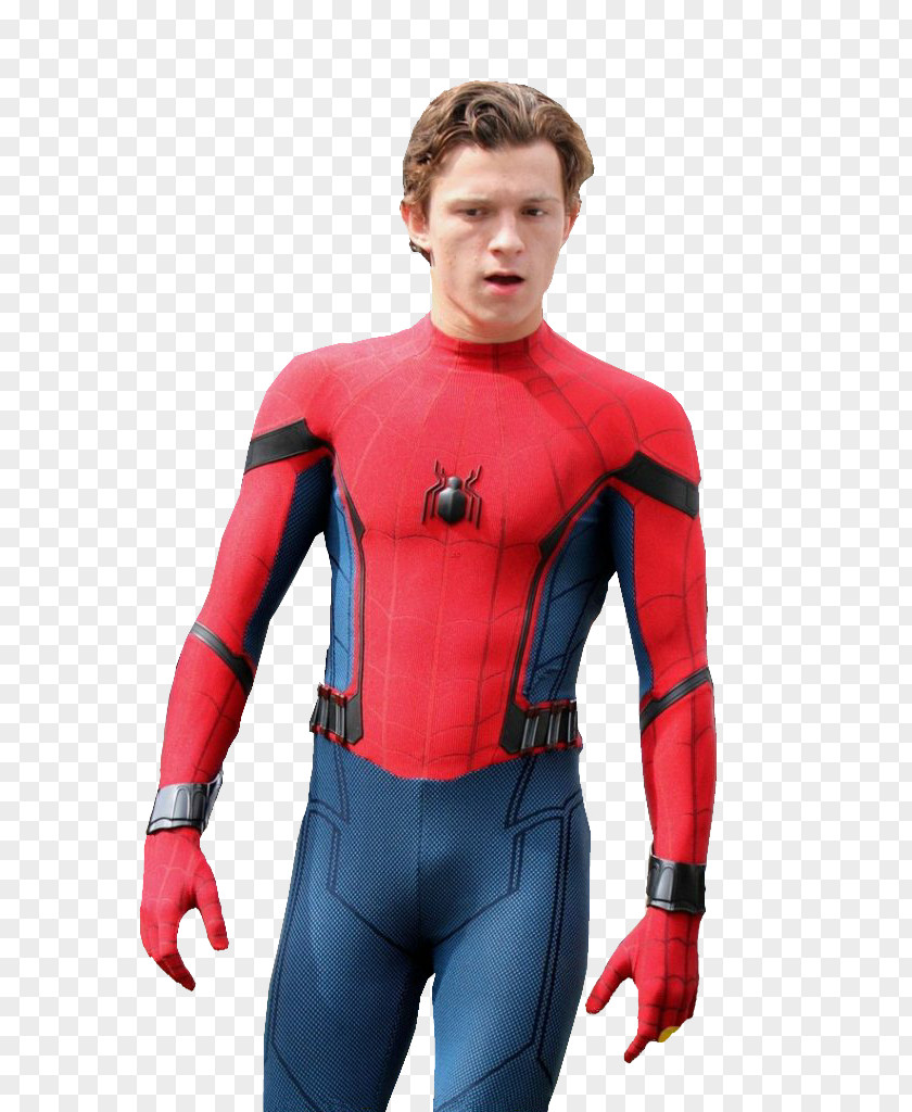 Tom Holland Transparent Spider-Man: Homecoming Superhero Costume PNG