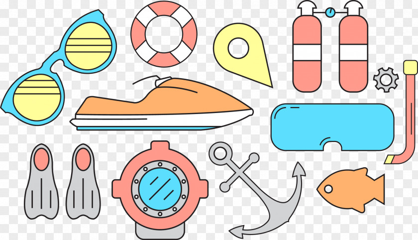 Vector Diving Airplane Illustration PNG