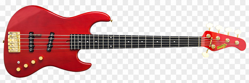 Bass Lake Electric Guitar MB-1 Red Glitter PNG