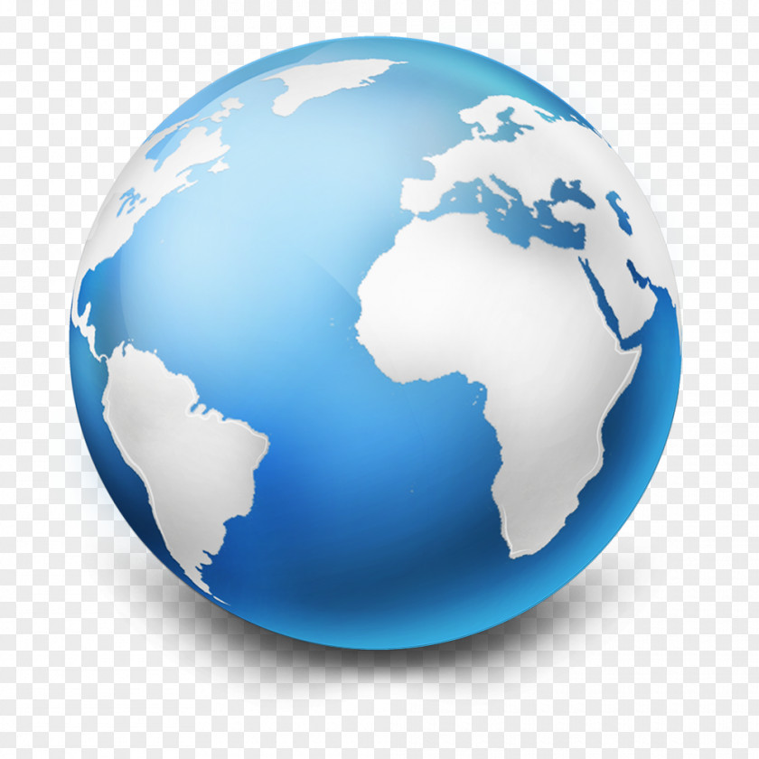 Blue Earth Globe Clip Art PNG