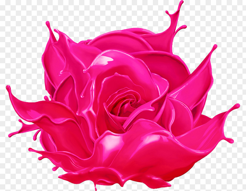 Paint Garden Roses Flower Ink Clip Art PNG