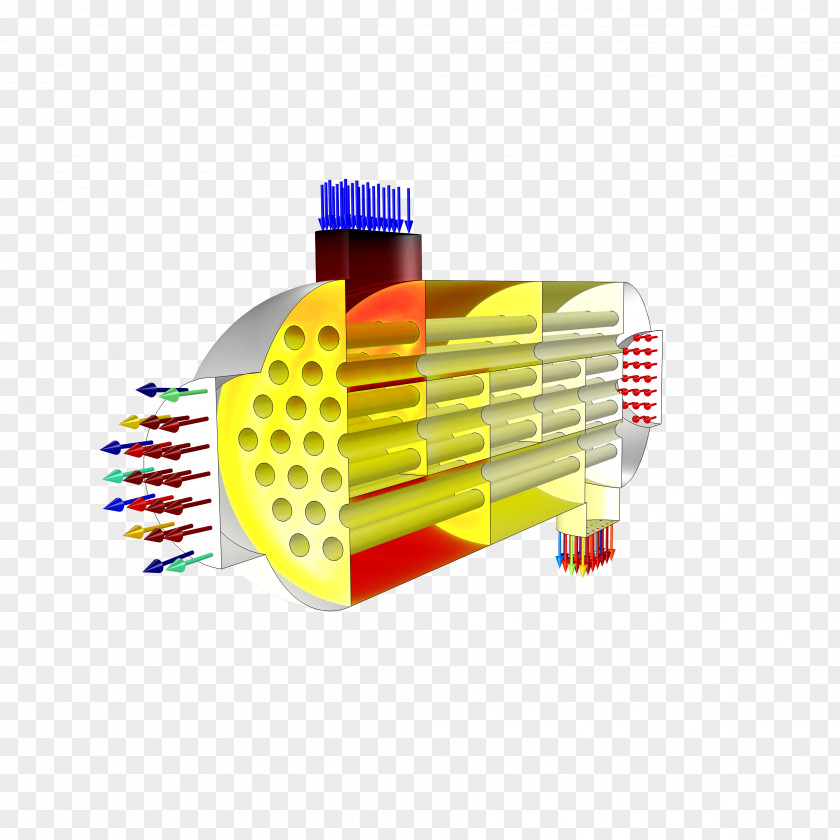 Plate Heat Exchanger COMSOL Multiphysics Shell And Tube PNG