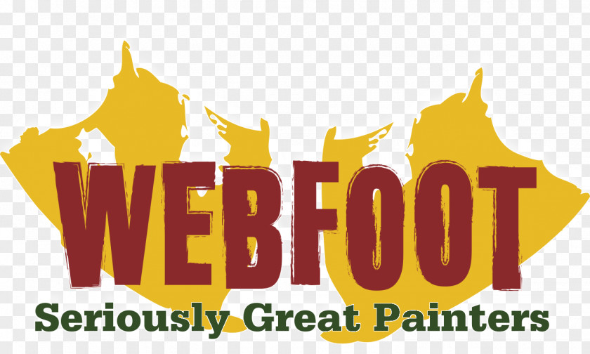 Residental Webfoot Painting Co. Logo House Painter And Decorator PNG