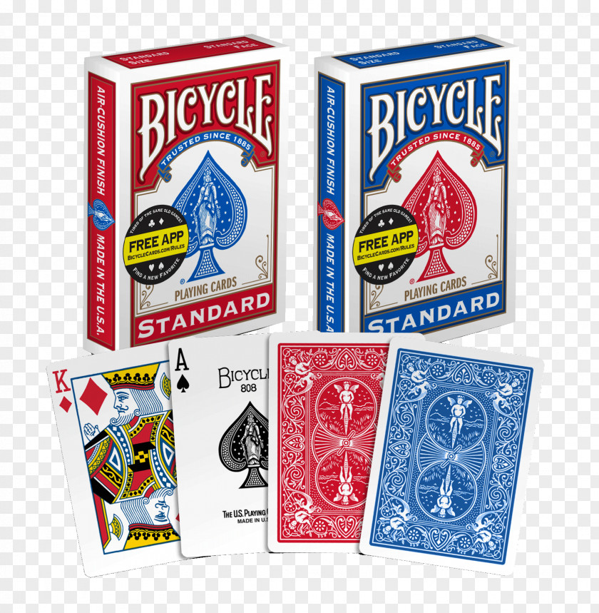 Texas Hold 'em Bicycle Playing Cards Card Game 808 Rider Back PNG