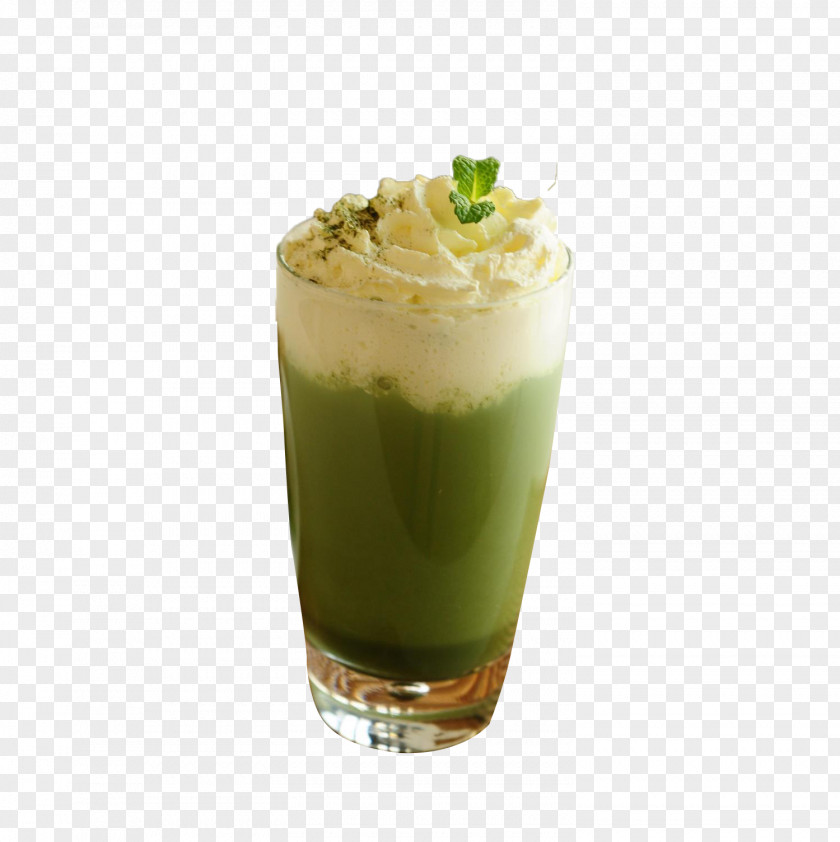 A Cup Of Green Tea Juice Milkshake Latte Coffee PNG