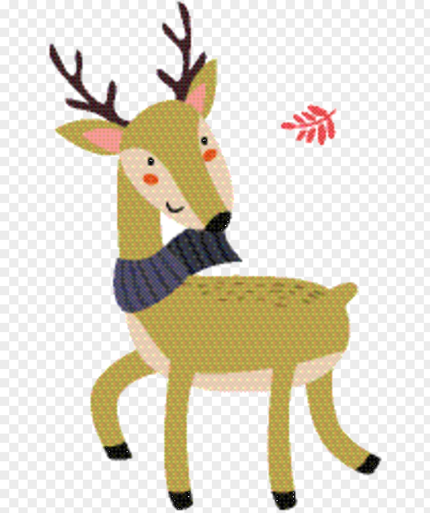 Antler Tail Reindeer Cartoon PNG