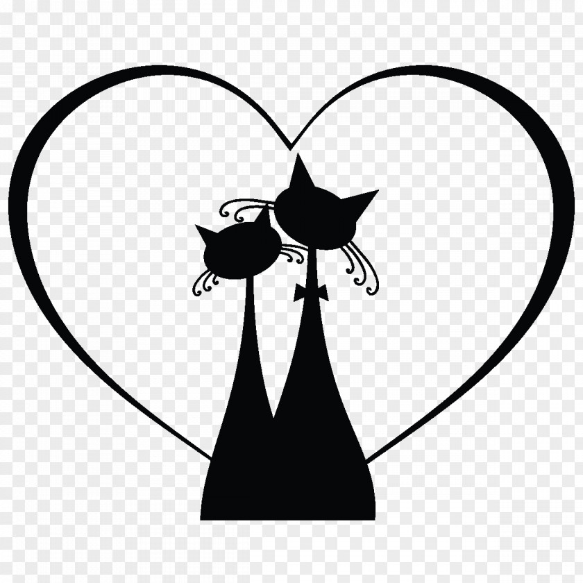 Cat Black Silhouette Drawing PNG