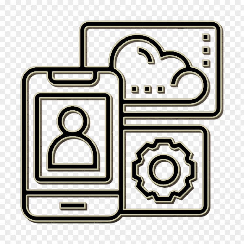 Cloud Service Icon Function Mobile PNG