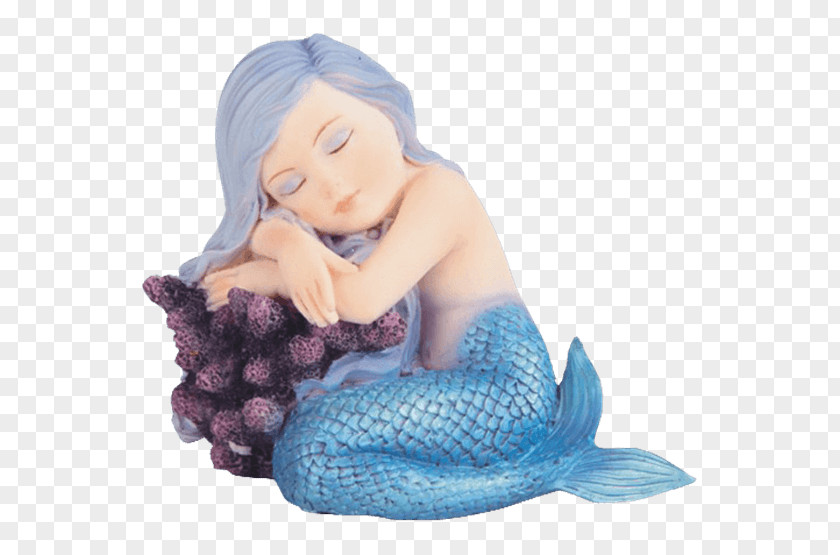 Mermaid Figurine Statue Merman Polyresin PNG