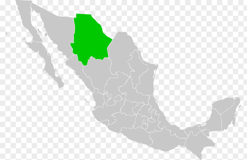 Chihuahua Matehuala United States Blank Map PNG