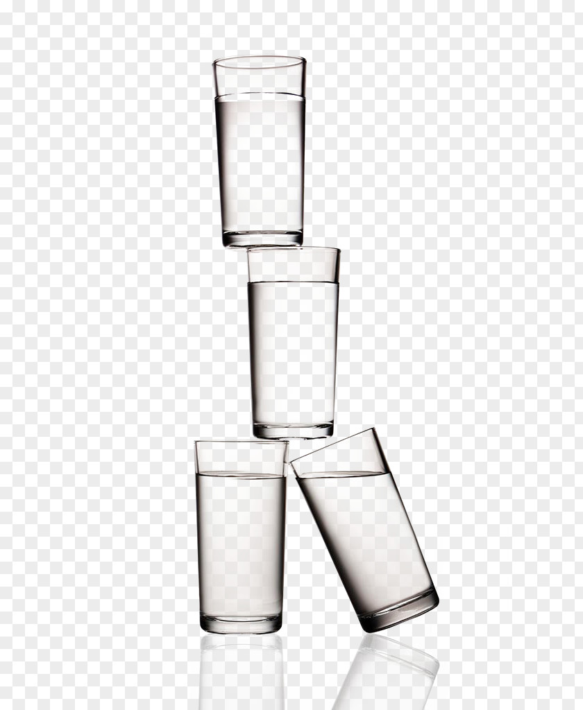 Stacked Cups Highball Glass Cup PNG