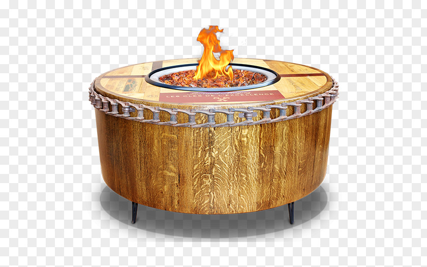 Table Tuscan Wine Fire Pit Barrel PNG