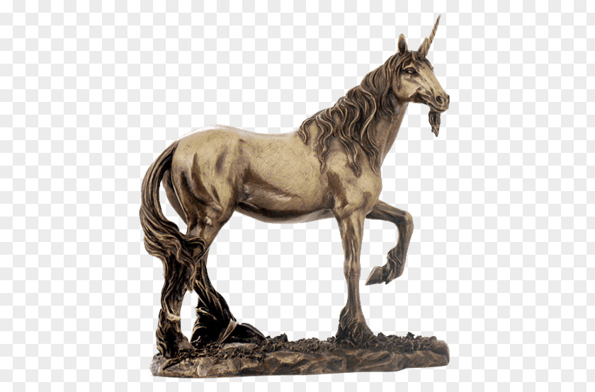 Unicorn Head Statue Pegasus Figurine Mustang PNG