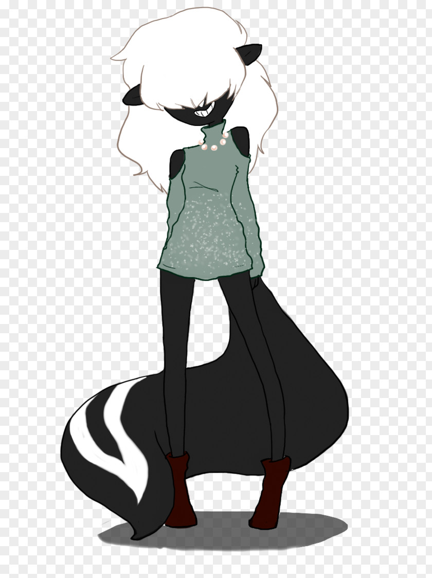 Cartoon Skunk Male Character Animated PNG