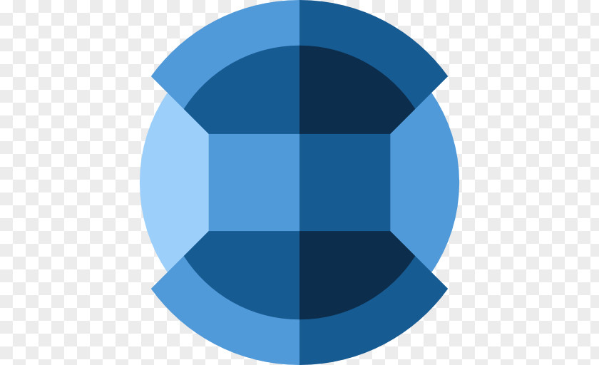 Lens Icon Cobalt Blue Circle Logo PNG