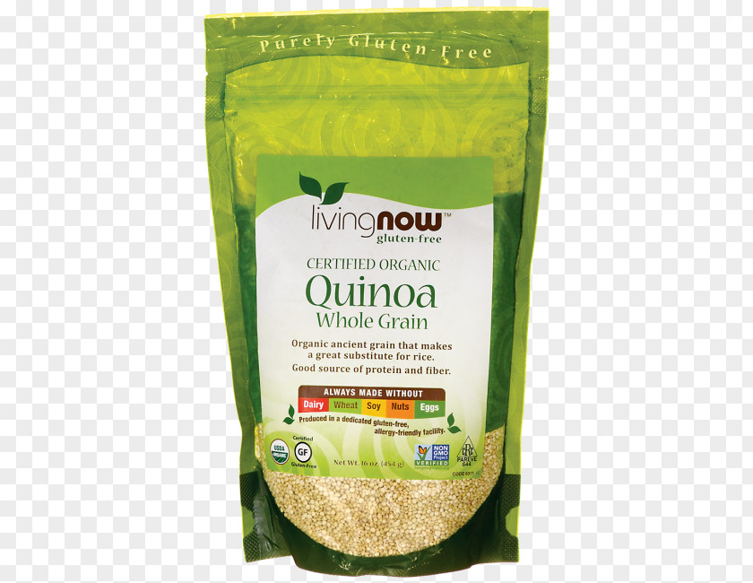 Organic Label Food Quinoa Whole Grain Cereal PNG