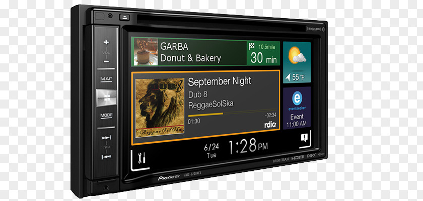 Pioneer Audio GPS Navigation Systems Vehicle Corporation CarPlay PNG
