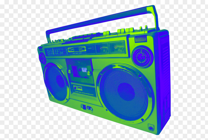1980s Boombox Sound PNG