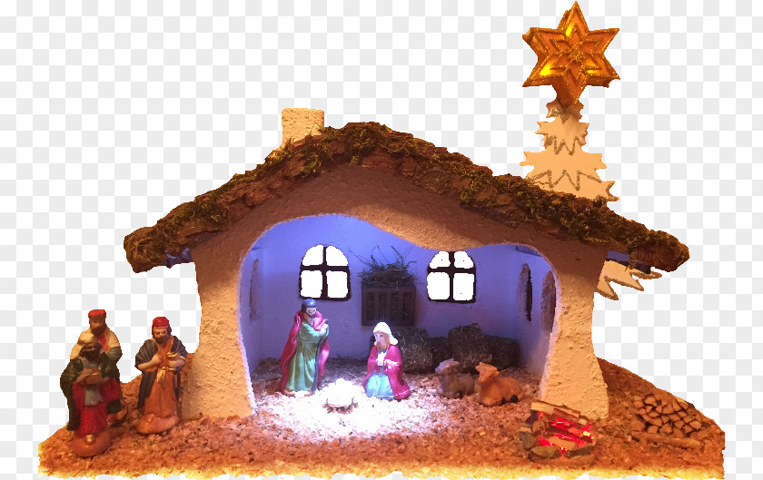 Christmas Gingerbread House MarschallOnline.de Nativity Scene Ornament PNG