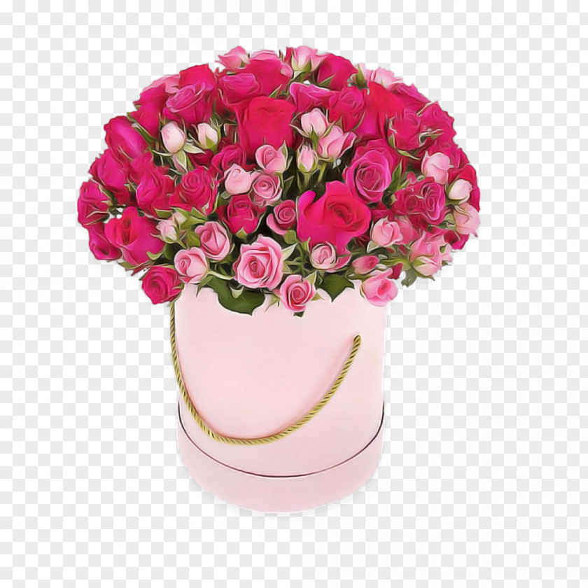 Hydrangea Vase Flower Pink Flowerpot Plant Cut Flowers PNG