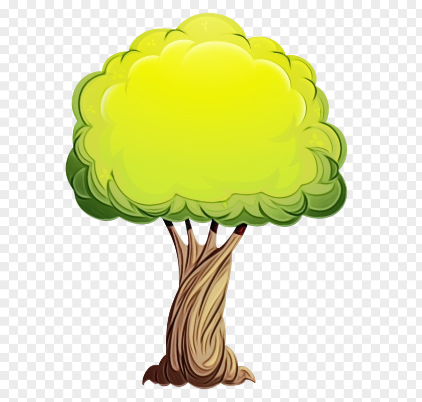 Plant Yellow Tree Watercolor PNG