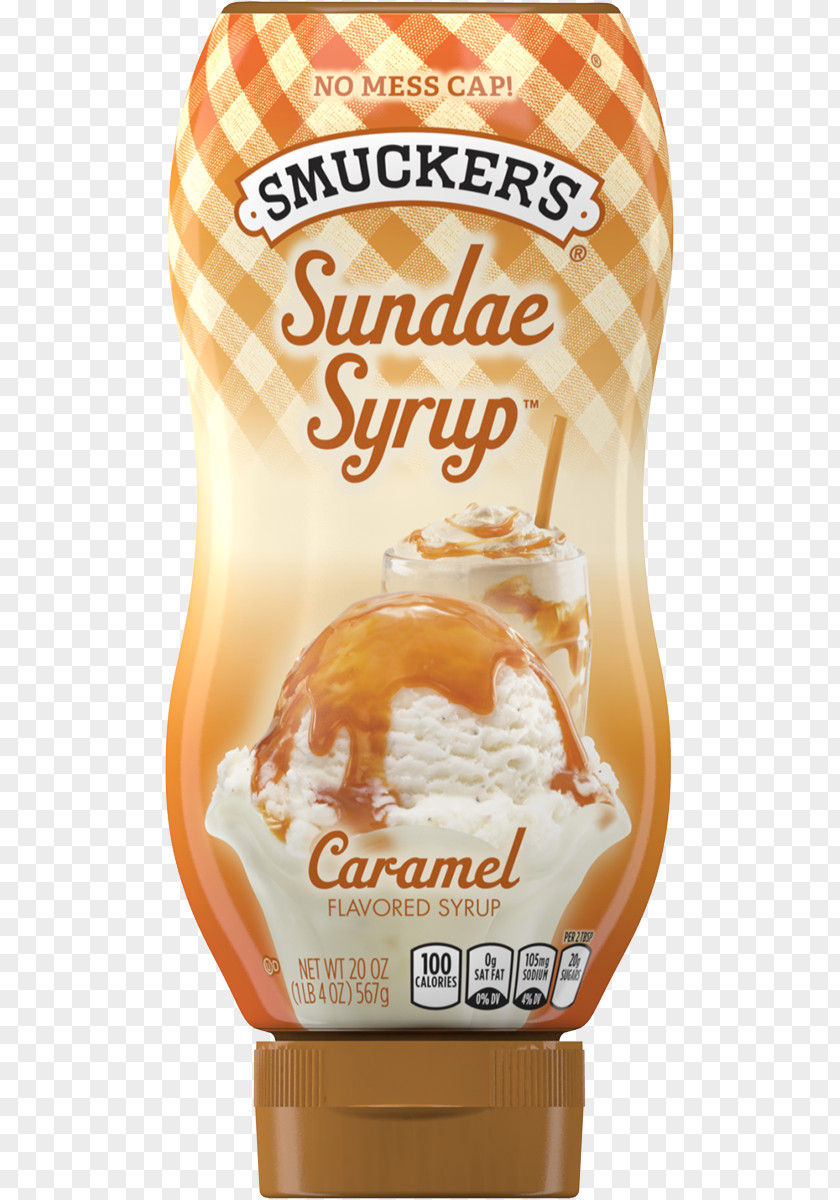 Caramel Syrup Ice Cream Lollipop Butterscotch Smucker's Sundae PNG