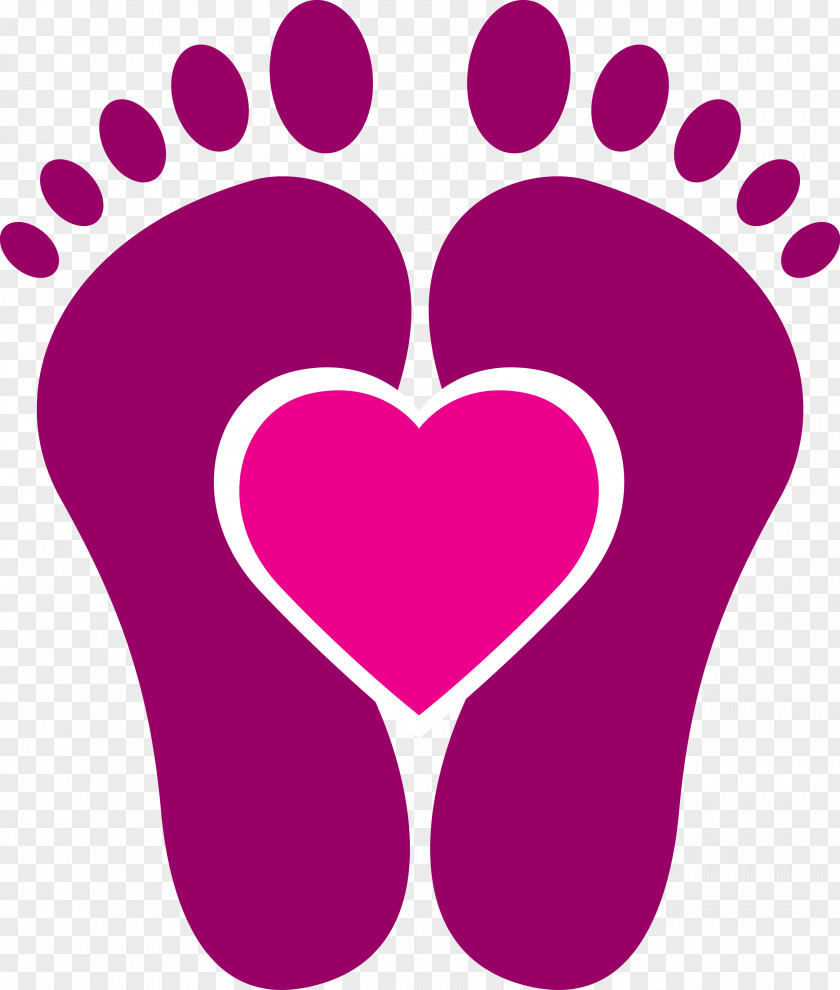 Love Footprints Material Reflexology Logo Alternative Health Services Can Stock Photo PNG