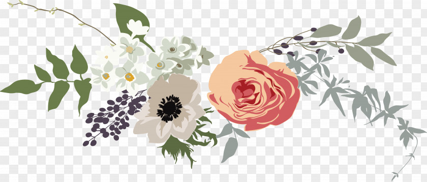 Fine Flower Banner Box PNG