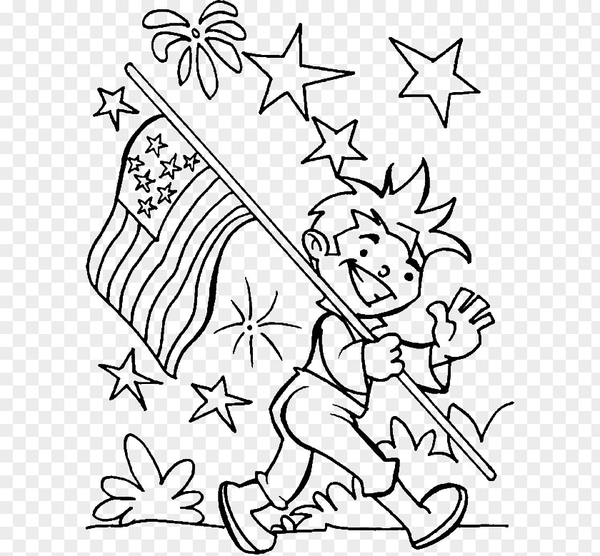 Independence Event Day Coloring Book Flag Of The United States PNG