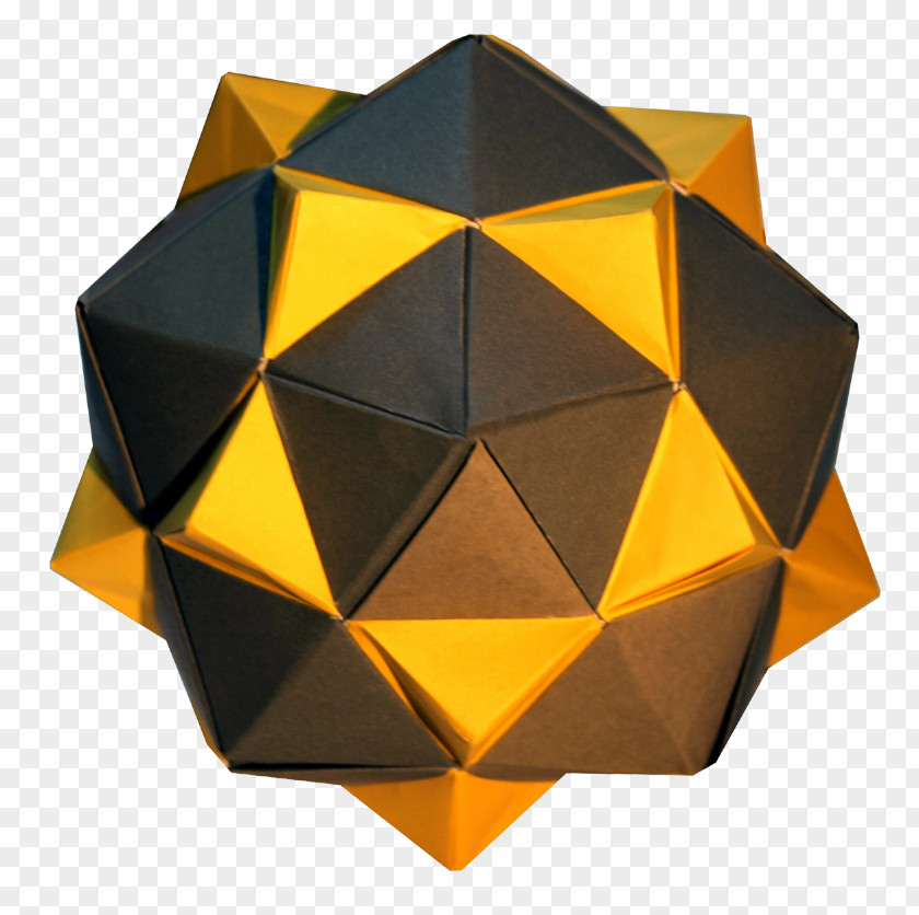 Paper Cranes Regular Icosahedron Modular Origami Polyhedron PNG