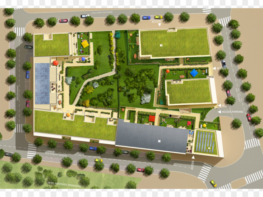 Car Plan Suburb Property Scale Models Urban Design PNG