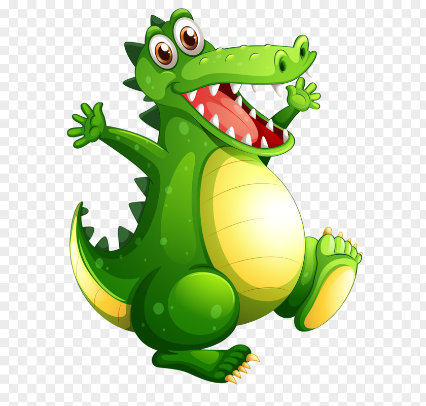 Cute Green Paper Dragon Crocodile Royalty-free Clip Art PNG