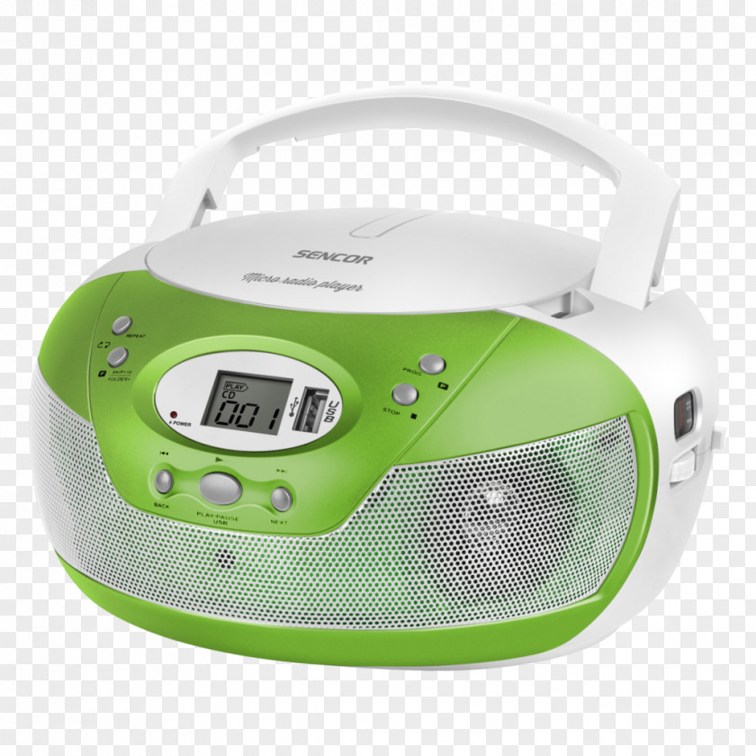 Radio Boombox CD Player Sencor Compact Disc CD-R PNG
