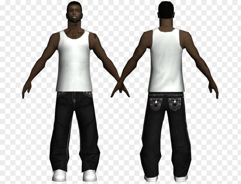 T-shirt Grand Theft Auto: San Andreas Shoulder Outerwear Sleeve PNG