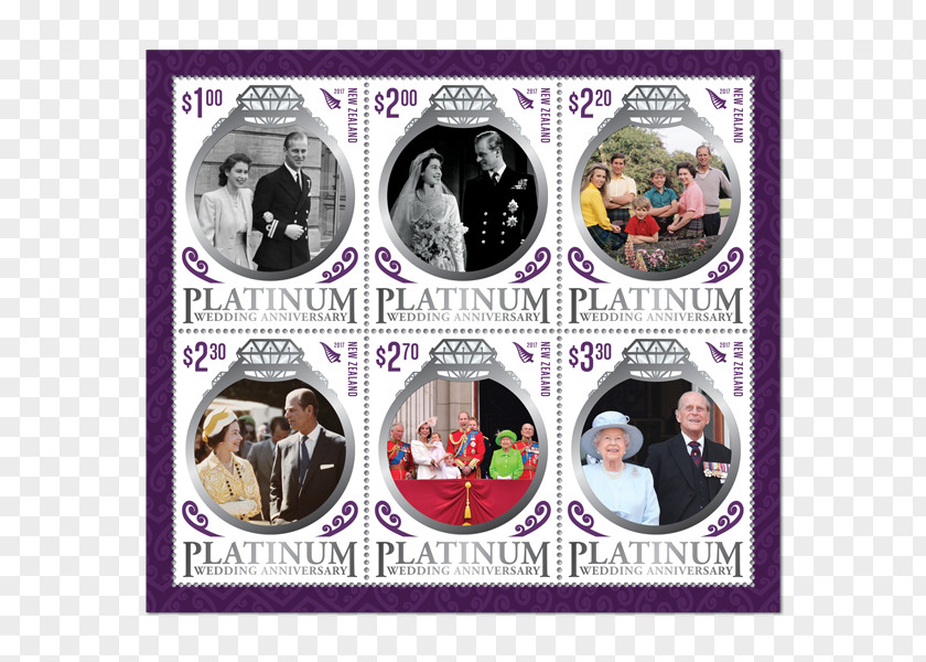 Wedding New Zealand Postage Stamps Anniversary Commemorative Stamp PNG