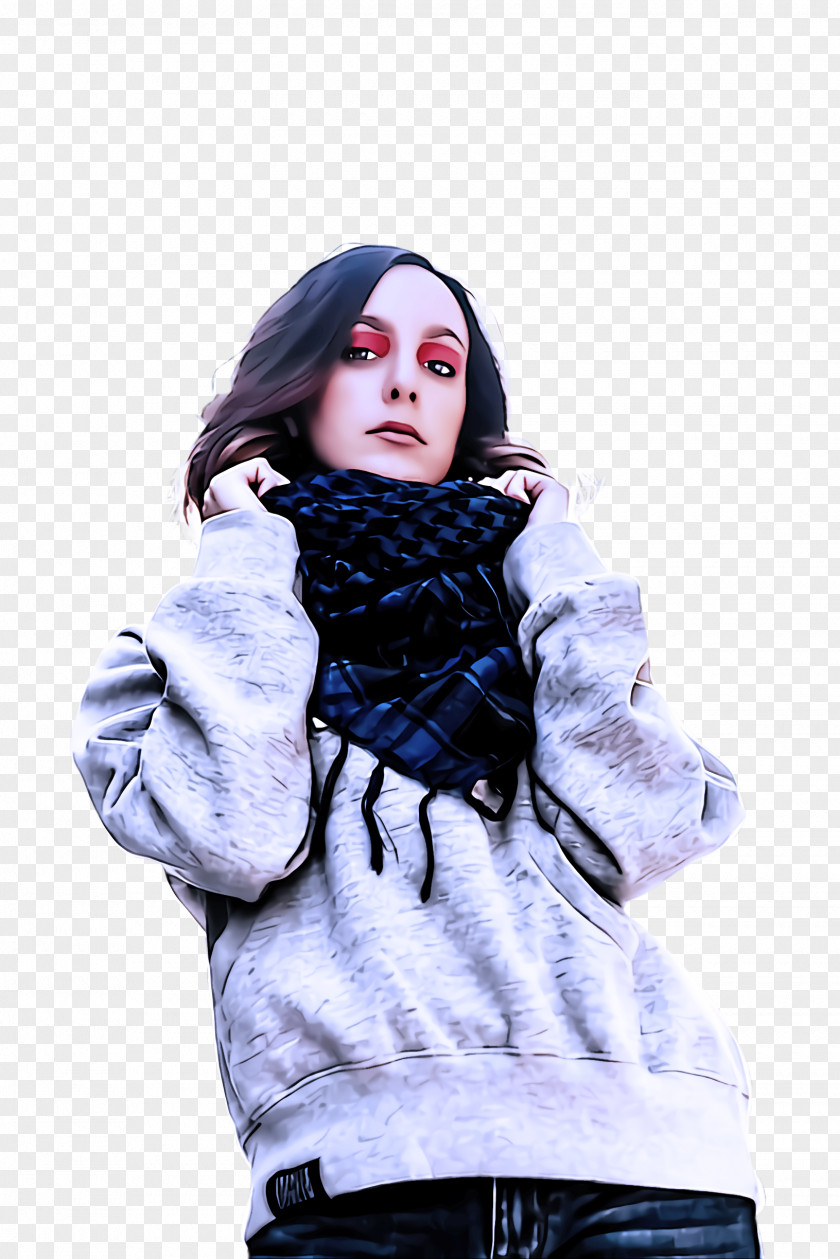 Fur Fashion Clothing White Hood Blue Outerwear PNG